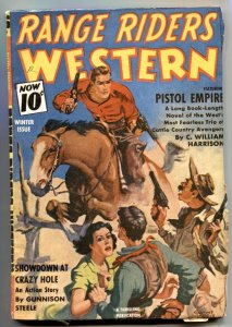 Range Riders Western Pulp Winter 1941- Pistol Empire FN+