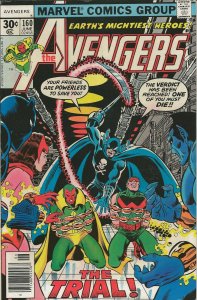 Avengers #160 ORIGINAL Vintage 1977 Marvel Comics Vision Wonder Man