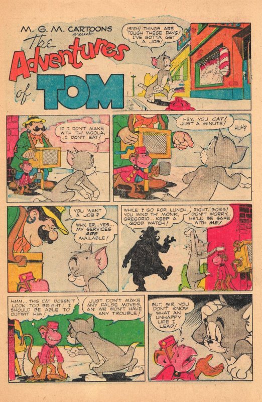 TOM AND JERRY COMICS #65 (Dec 1949) 6.0 FN • Great Harvey Eisenberg Artwork!