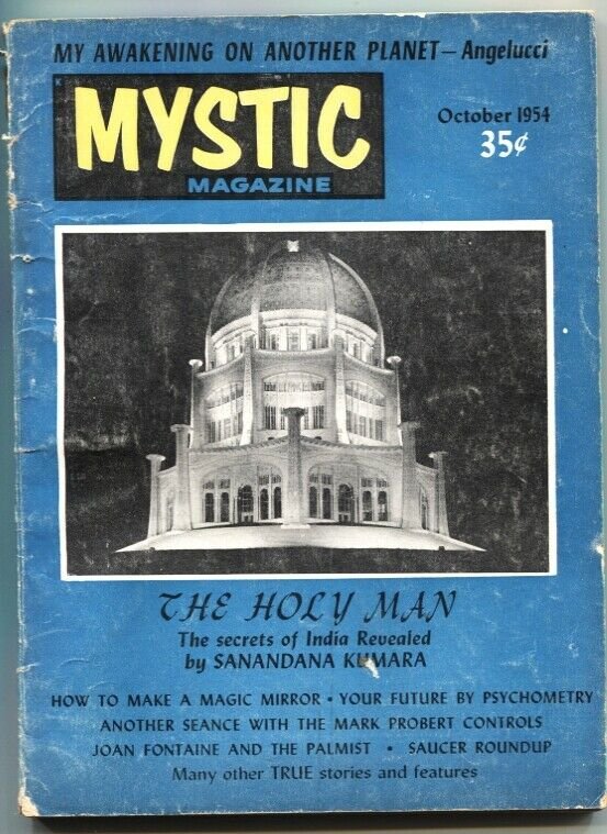 MYSTIC MAGAZINE-#6-OCT 1954-PULP-FLYING SAUCER-MYSTERY-THRILLS