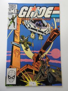 G.I. Joe: A Real American Hero #8 (1983) FN+ Condition! indentations on bc