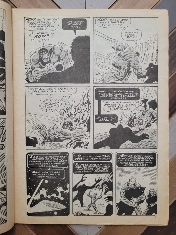 Mighty World of Marvel #204 VG- (UK Weekly Comics 1976) Hulk, Avengers Conan