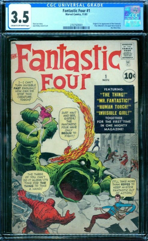 Fantastic Four 1  CGC 3.5  1st FF