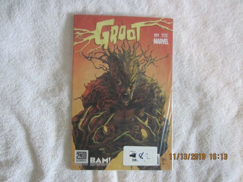 GROOT #1 (2015, Marvel) BAM!  Mike Deodato Jr. Variant Cover, NM