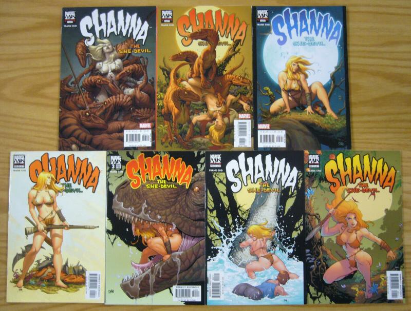 Shanna the She-Devil vol. 2 #1-7 VF/NM complete series - frank cho - jungle girl