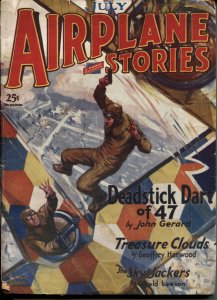 Airplane Stories #5 July 1929-RARE pulp magazine-WWI