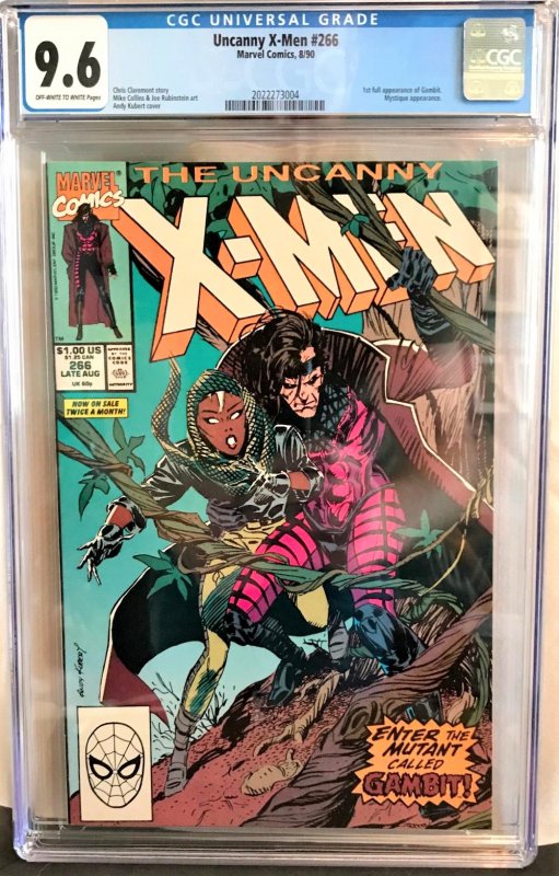 Uncanny X-men #266 (Marvel, 1990) CGC 9.6 KEY 1st Gambit