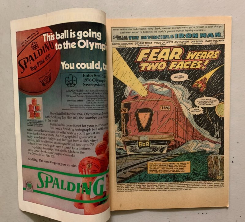 Iron Man #88 Marvel 1st Series (7.0 FN/VF) 30 Cent Variant (1976)