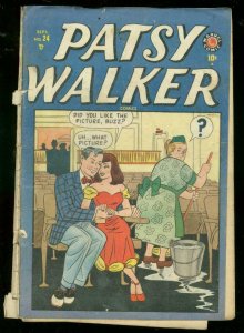 PATSY WALKER #24 1949-MARVEL COMICS-CINDY-JEANIE-GG ART G-