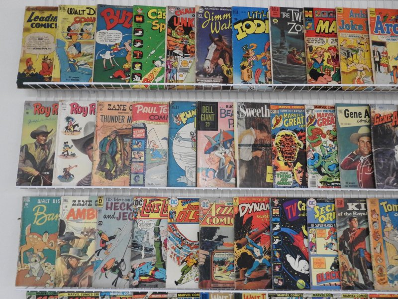 Huge Lot 150+ Silver/Bronze Comics W/ Thor, Boris Karloff, Casper, Hulk, Archie+