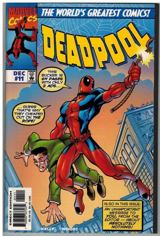 DEADPOOL (1997) 11 VF (3.99 CVR) 12/97 Spiderman