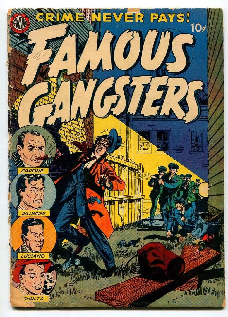 Famous Gangsters 1 1951 Avon Al Capone Dillinger Luciano Schultz G