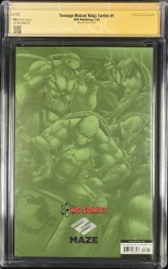 Teenage Mutant Ninja (2024) # 1 (CGC SS 9.8) Signed Aaron * Eastmen * Jones *Gal