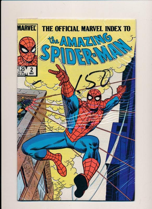 Marvel Comics Mixed lot INDEX AMAZING SPIDERMAN #1(1984) & #2(1985) F/VF (HX680)