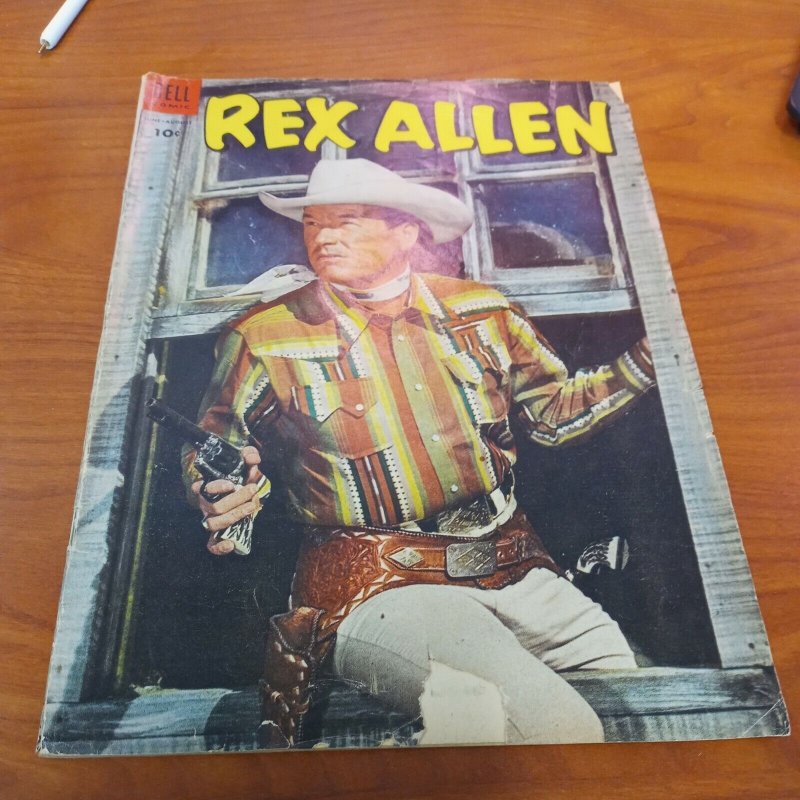 REX ALLEN #13  [1954 Golden Age]  Dell PHOTO COVER THE PROVISION WAGON western