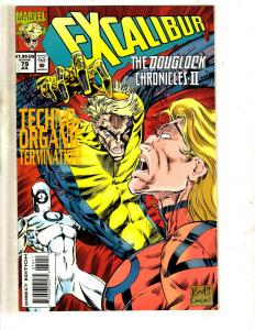 12 Excalibur Marvel Comic Books # 59 61 64 65 66 67 68 71 72 74 79 80 X-Men CJ3