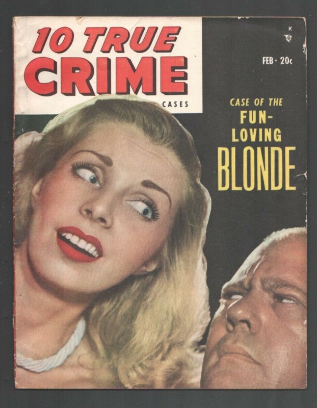 10 True Crime Cases 2/1949-My Husband Was A Hangman-FBI wanted posters-Pulp...