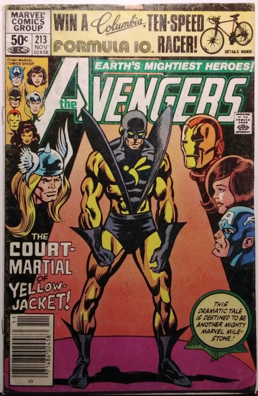 The Avengers #213 Newsstand (1981)