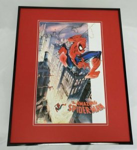 Amazing Spiderman 16x20 Framed Poster Marvel Rick Leonardi