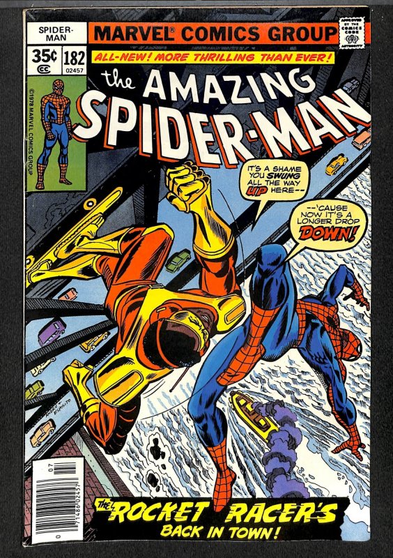 Amazing Spider-Man #182 FN+ 6.5 Rocket Racer! Marvel Comics Spiderman