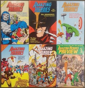 AMAZING HEROES LOT (1984-1987)
