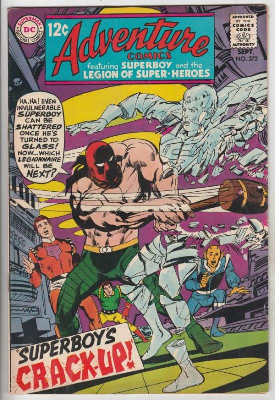 Adventure Comics #372 (Sep-68) FN/VF Mid-High-Grade Legion of Super-Heroes, S...