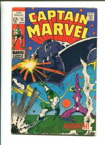 CAPTAIN MARVEL #11 - REBIRTH The Fisherman Collection (5.5) 1969