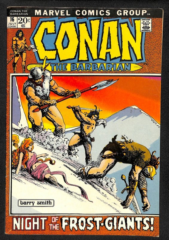 Conan the Barbarian #16 (1972)