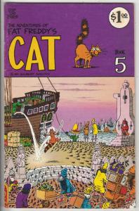 Adventures of Fat Freddy's Cat, The #5 (Jan-80) FN/VF+ Affordable-Grade Fredd...