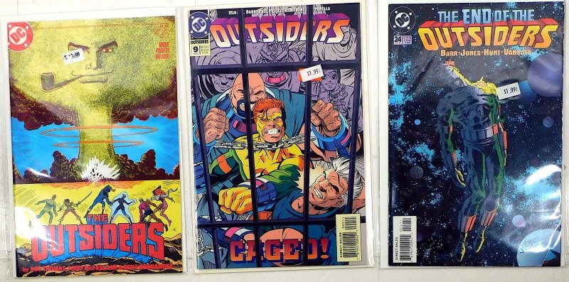 The Outsiders Lot of 3 #2, 2nd 9, 24 (1985) DC Comics 1st Print Comic Books