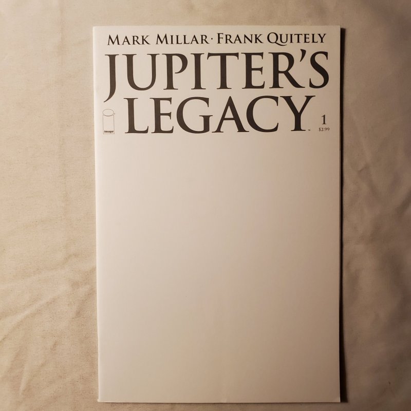 Jupiter Legacy 1 Very Fine/Near Mint Blank Variant Cover