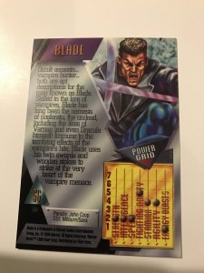 BLADE #56 card : Marvel Metal 1995 Fleer Chromium; NM/M X-Men Avengers, base