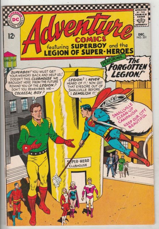 Adventure Comics #351  FN/VF Mid-High-Grade Legion of Super-Heroes, Superboy