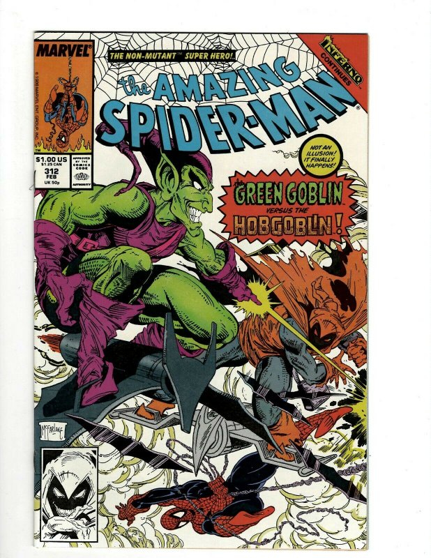 Amazing Spider-Man # 312 NM Marvel Comic Book Venom McFarlane Goblin Lizard OF2