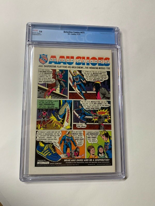 Detective Comics 473 Cgc 9.6 White Pages Dc Comics Batman 2060492014