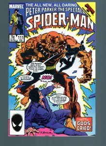 Spectacular Spider-Man #111 - Rich Buckler Cover Art. Beyonder App.  (9.2) 1985