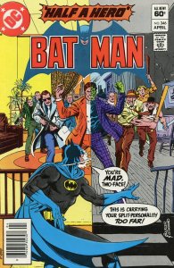 Batman #346 Newsstand Edition (1982) Two Face Comic Book FN 6.0