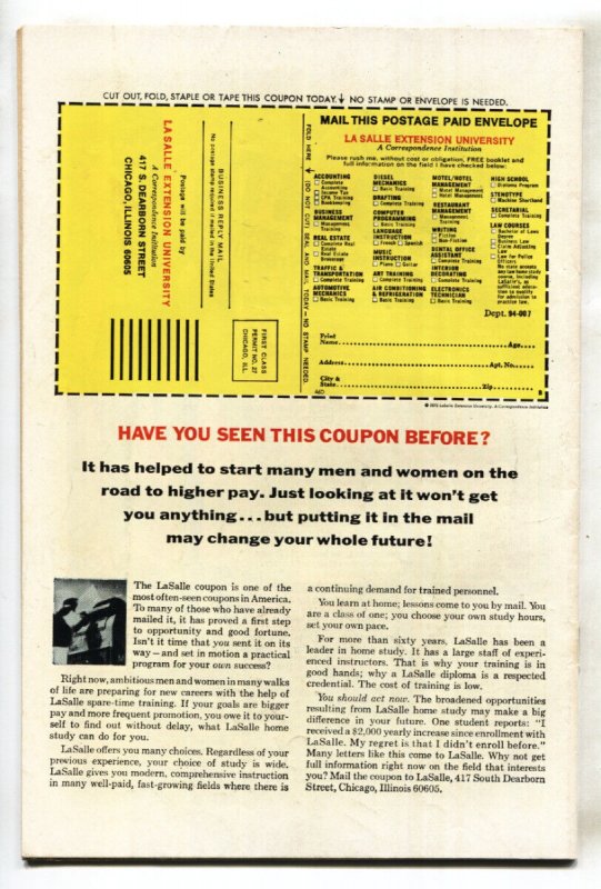 SUB-MARINER #67--comic book--MARVEL--1973--FN