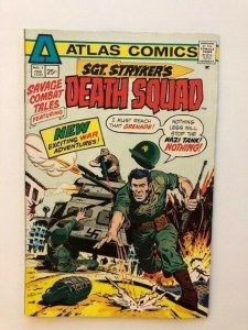 SET OF 3 ATLAS COMICS~ SGT. STRIKER'S DEATH SQUAD #1-#3 1975 VG/FINE (A173)