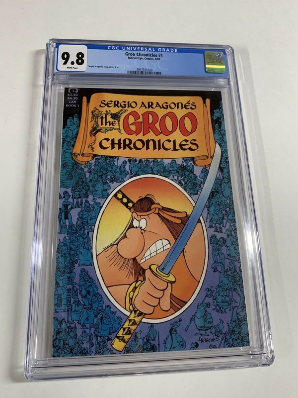 Groo Chronicles 1 Cgc 9.8 White Pages Marvel