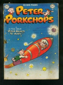 PETER PORKCHOPS #6 1950-DC COMICS-ROCKET COVER FR