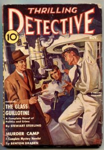 Thrilling Detective Pulp 11/1940- Glass Guillotine FN-