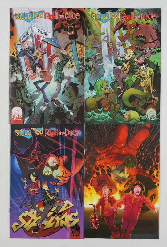 Bill & Ted Roll the Dice #1-4 VF/NM complete series - 1:10 D variants ; Opus (D)