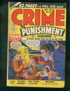 CRIME AND PUNISHMENT #28 1950-CHARLES BIRO-TAXI WAR-GUN VG