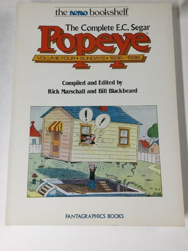 E.c. Segar Popeye Complete Nemo Bookself Sundays Volume 1 2 3 4 Fantagraphics Nm