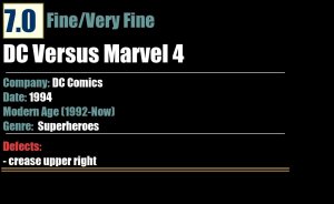 DC Versus Marvel 4 (1994) FN/VF 7.0 DC Comics