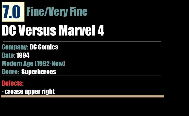 DC Versus Marvel 4 (1994) FN/VF 7.0 DC Comics