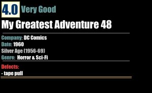 My Greatest Adventure 48 (1960) VG Silver Age DC Comics Sci-Fi