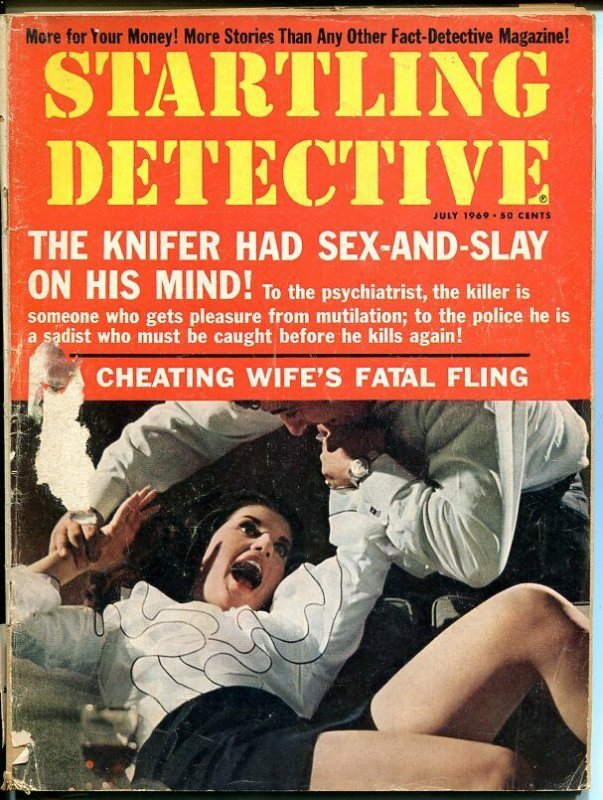 STARTLING DETECTIVE-JULY 1969-BARGAIN-SPICY-MURDER-RAPE-ORGIES-KIDNAP FR/G