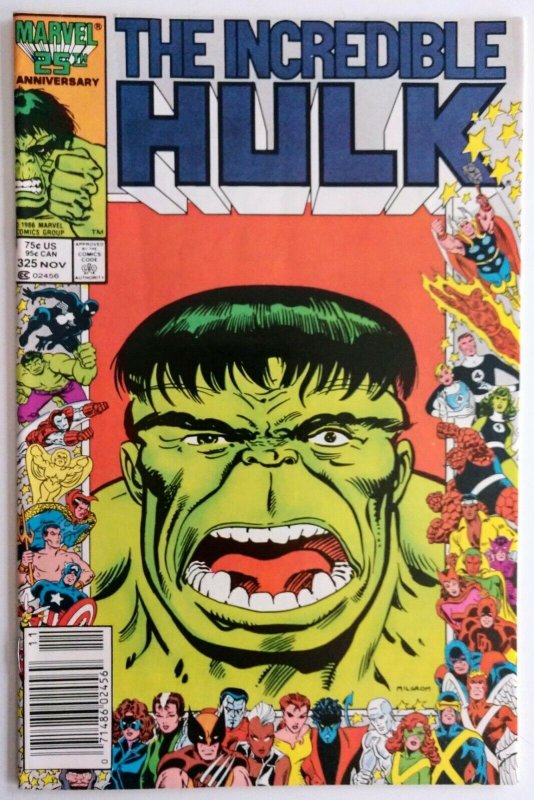 Incredible Hulk #325 NEWSSTAND, 1st appearance of Rick Jones as The Hulk